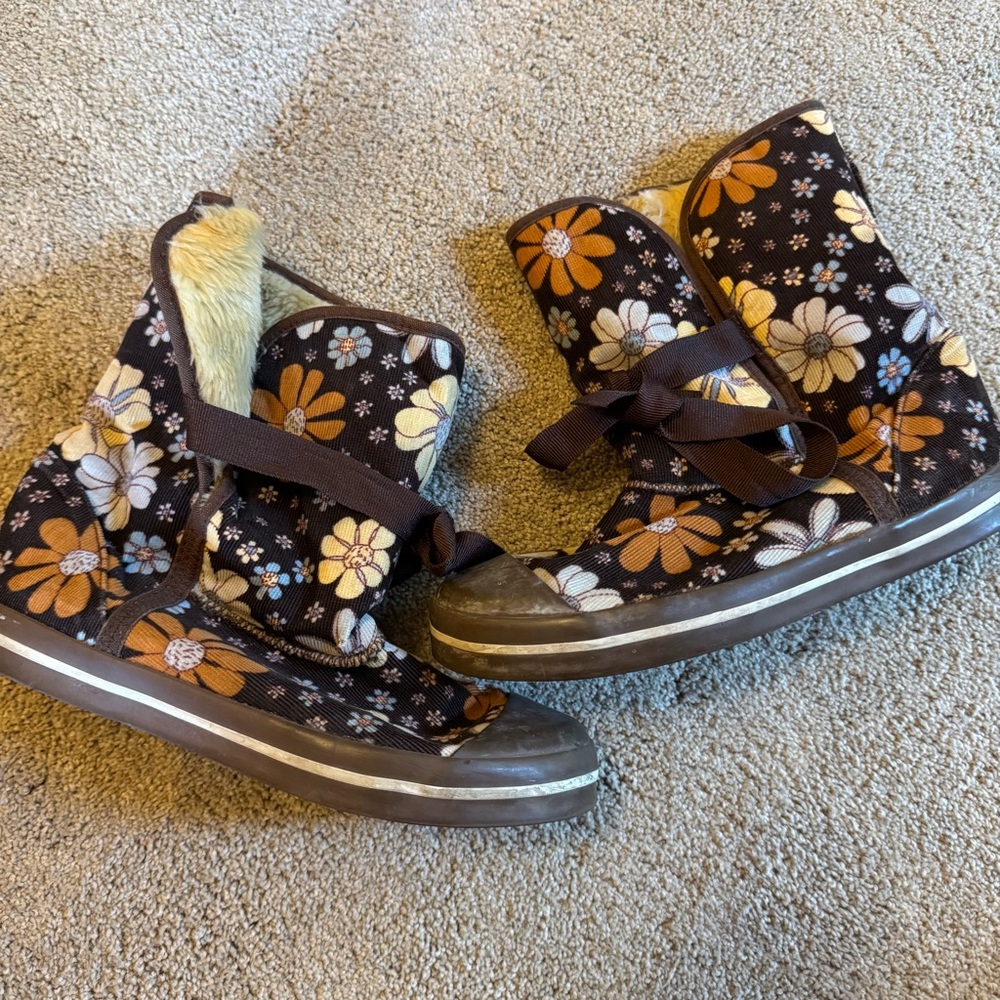 Unique Floral Boots